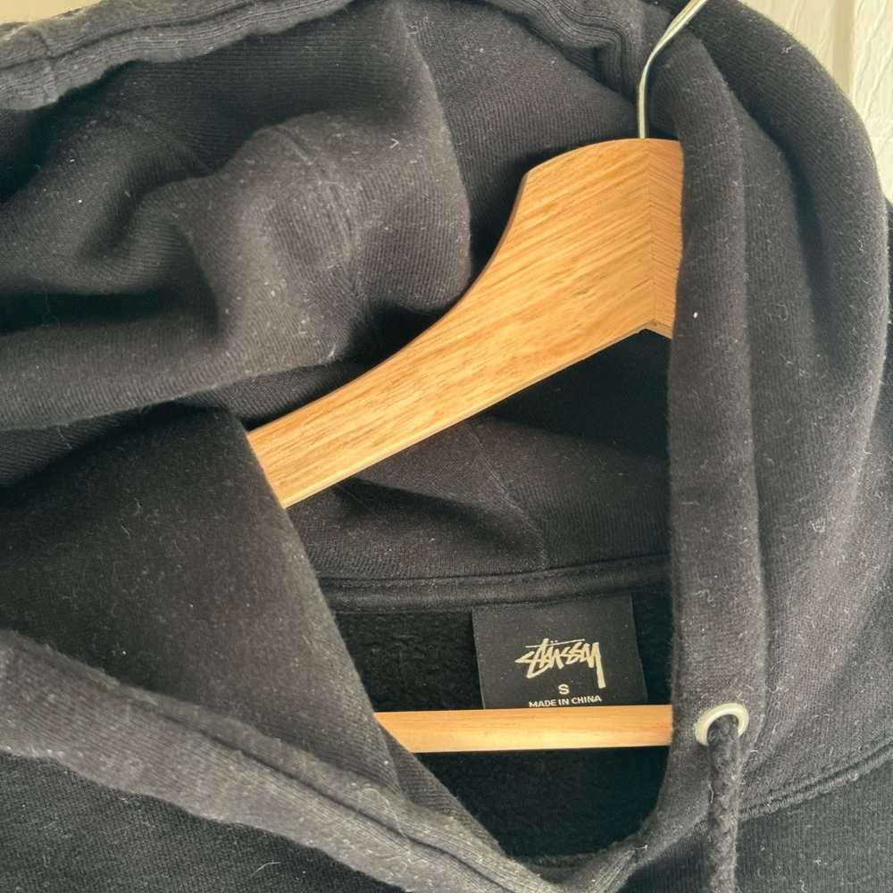 stussy black hoodie women’s s - Picture 2 of 3